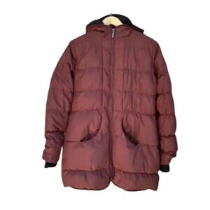 Sundance Women’s Maroon Long Puffer‎ Mountain Down Jacket Size Medium